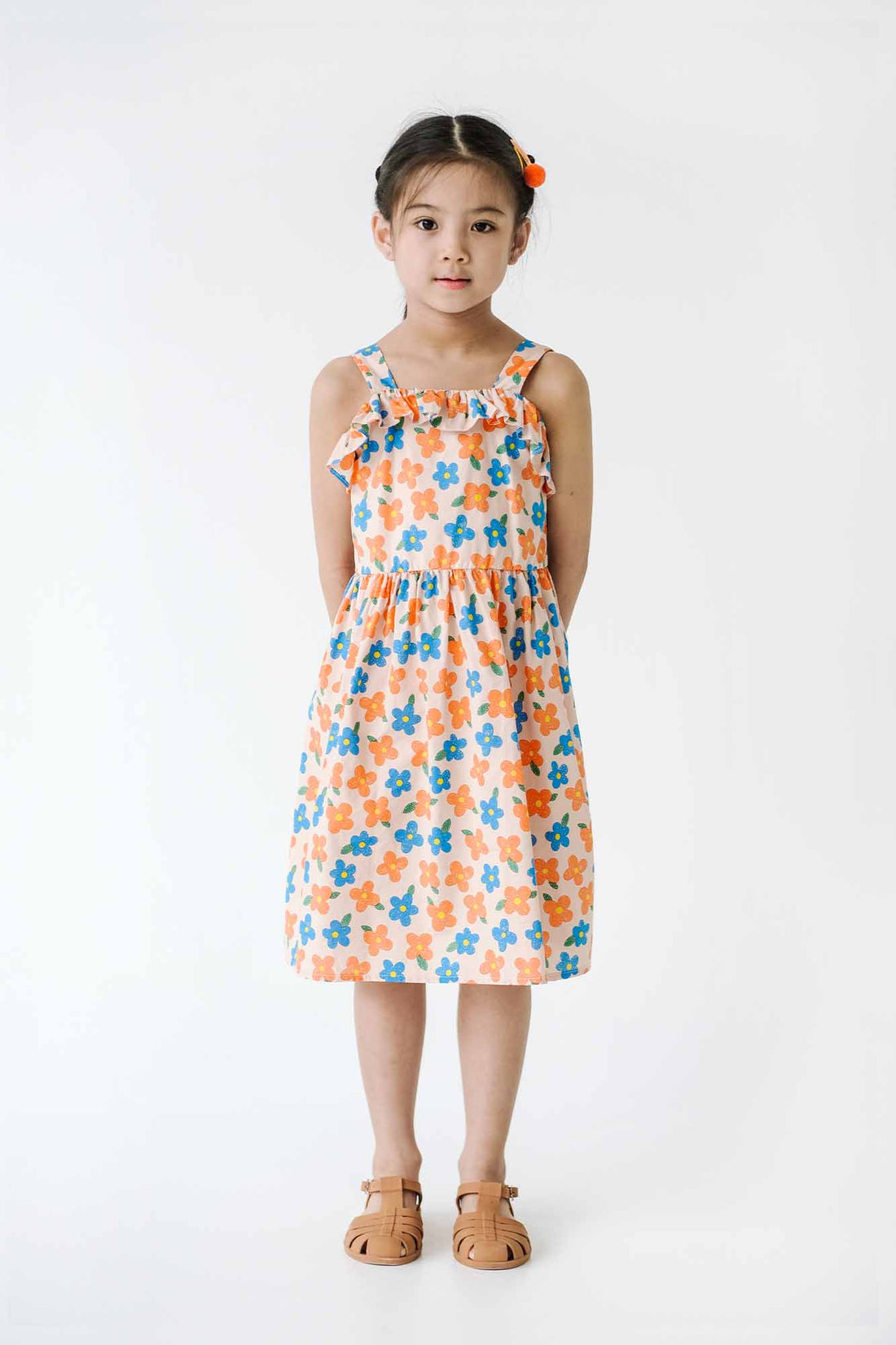 Orange Flowers Kelly Dress