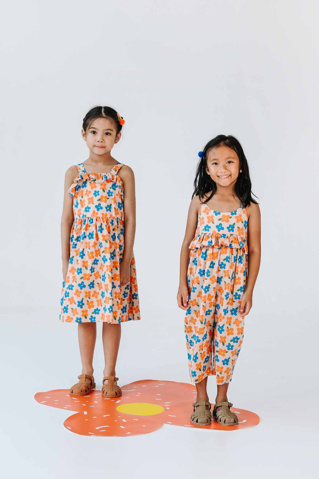 Orange Flowers Kelly Dress