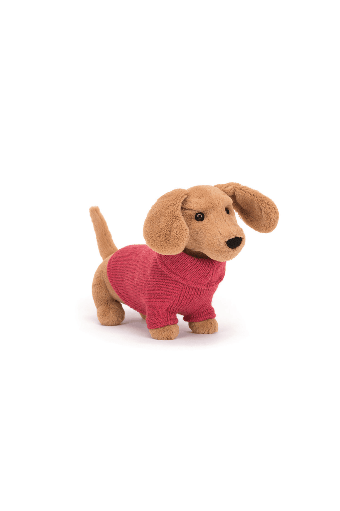 Jellycat Sweater Sausage Dog Pink