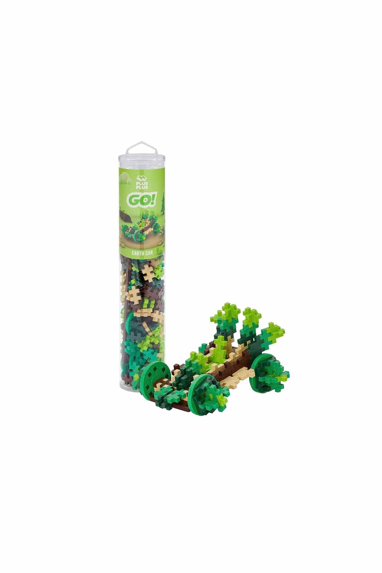 PLUS-PLUS Color Cars Earth - 200 pieces Tube