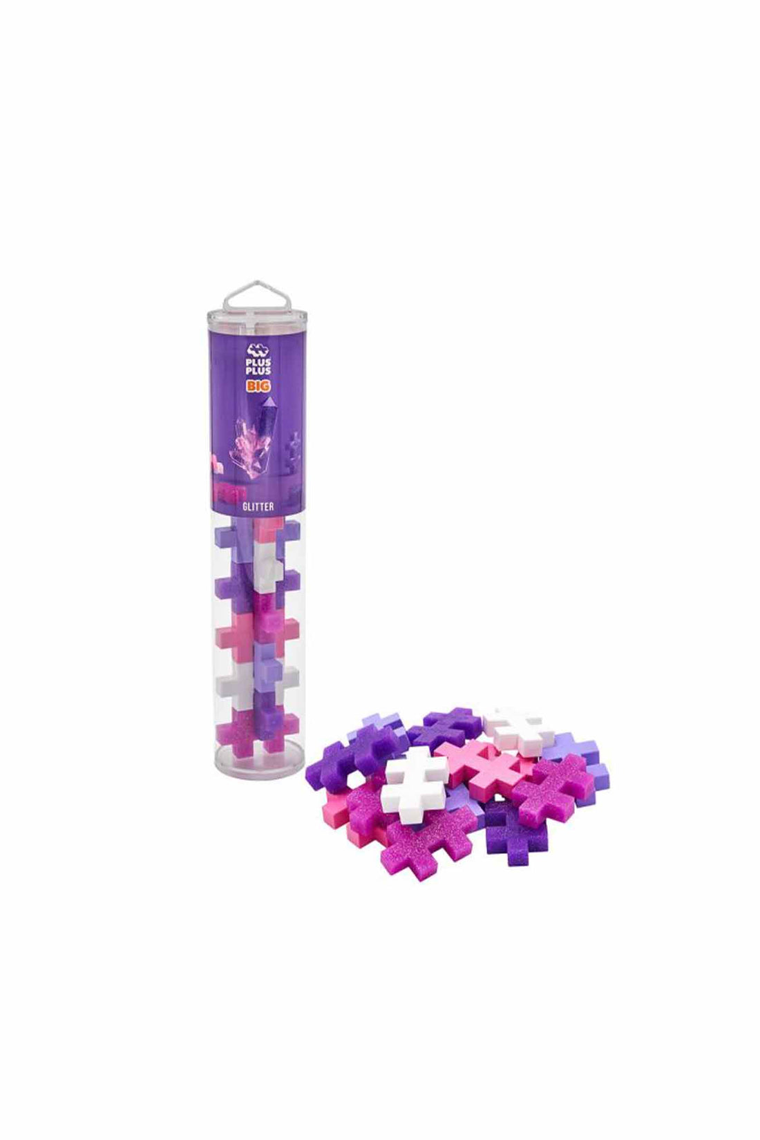 PLUS-PLUS Big Glitter Mix - 15 pieces Tube