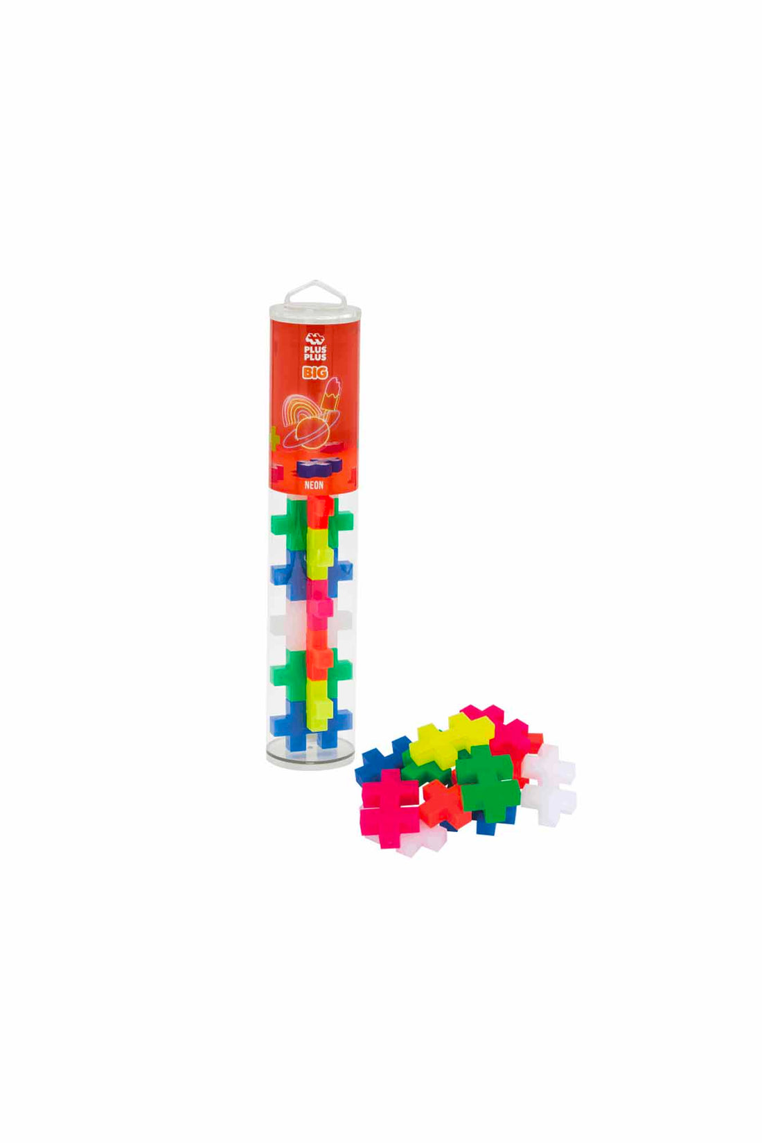 PLUS-PLUS Big Neon - 15 pieces Tube