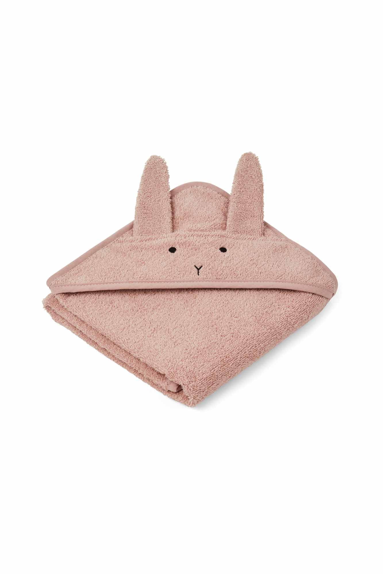 Liewood Rabbit Rose Albert Hooded Towel – Sea Apple