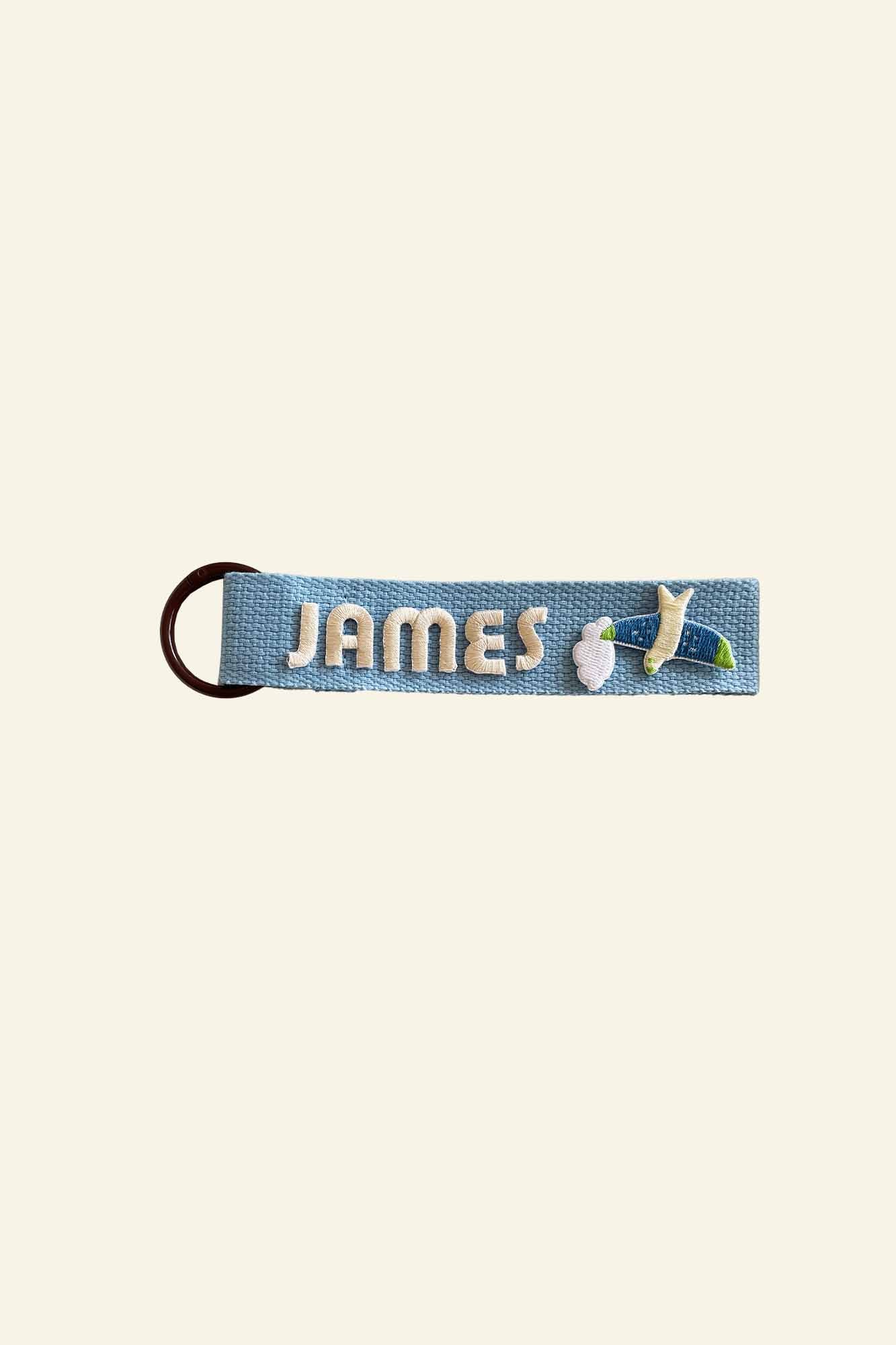 Personalisable Sky Blue Name Tag