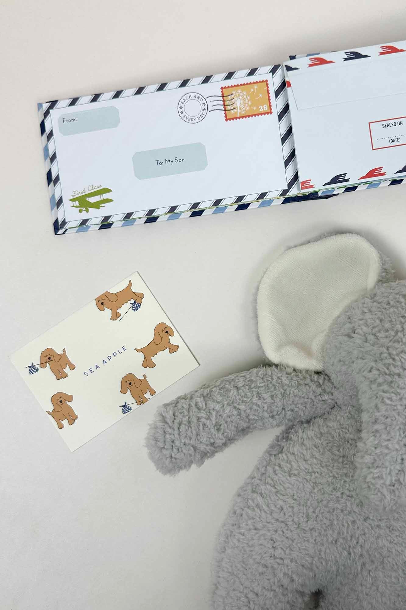 Personalisable Baby Boy Slate Gift Set