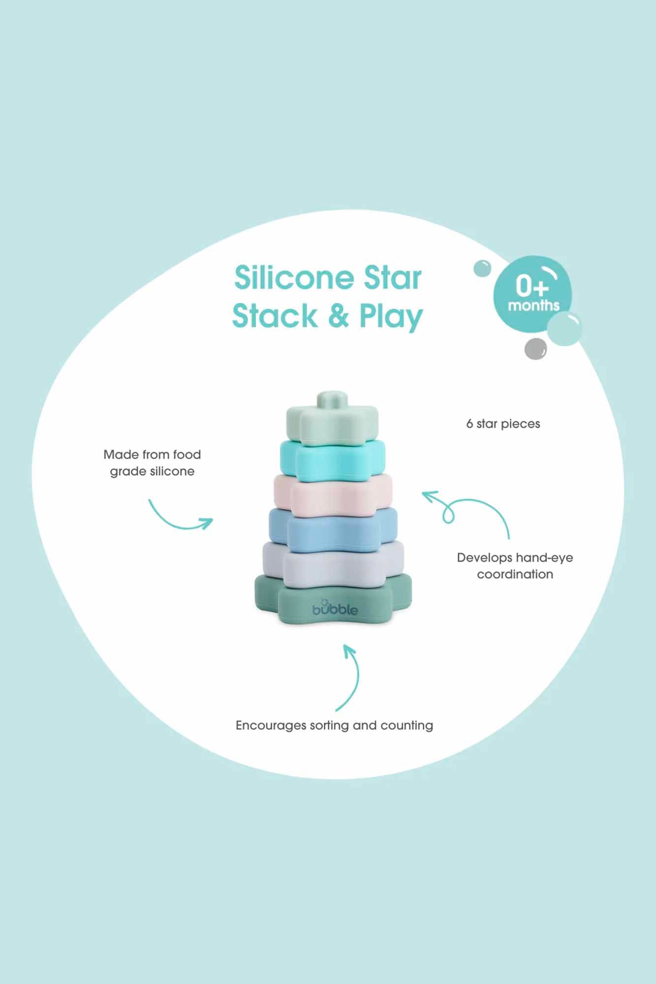 Bubble Silicone Star Stack &amp; Play