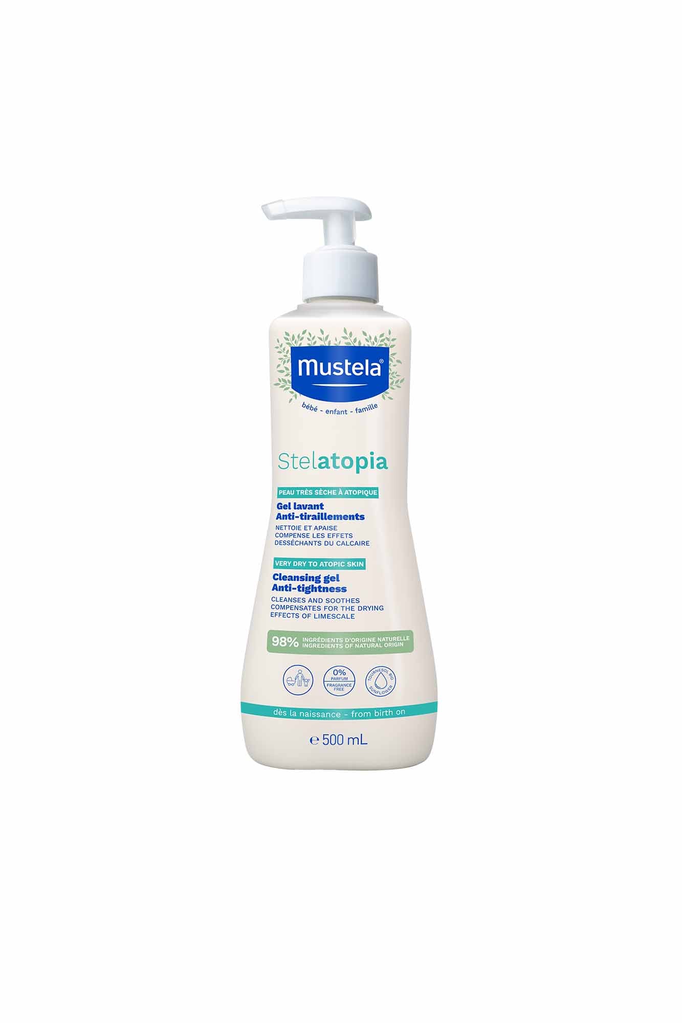 Mustela Stelatopia Cleansing Gel - 500ml