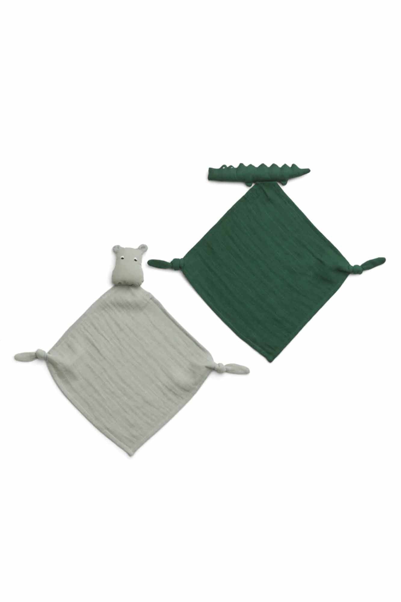 Liewood Safari Green Yoko Mini Cuddle Cloth 2-pack