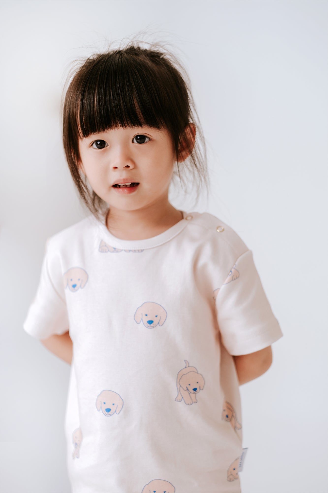 Puppy Cream Pyjamas Top &amp; Pants Set