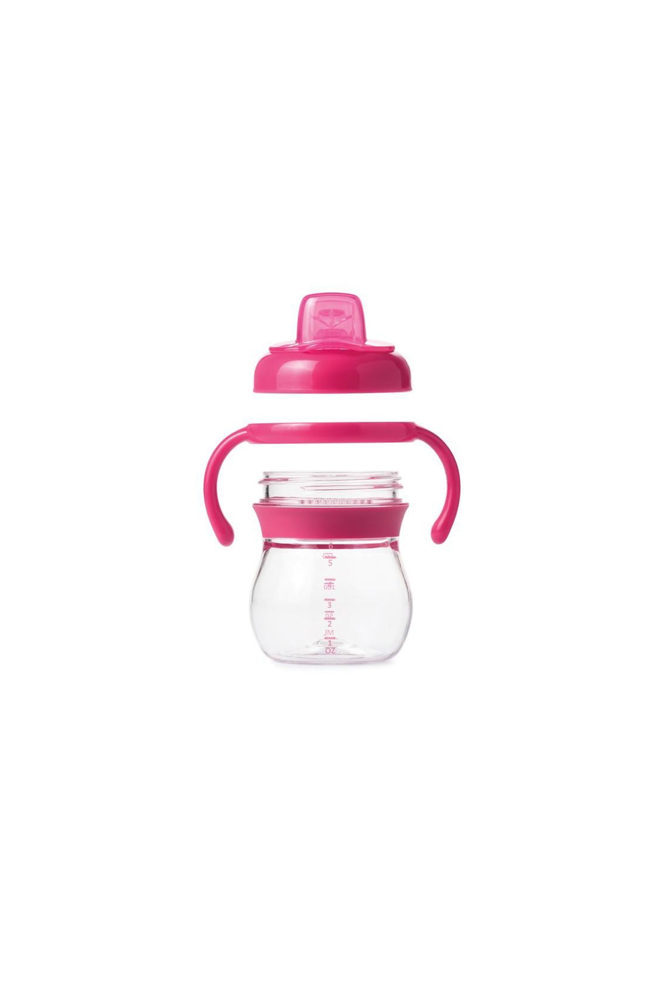 OXO TOT Grow Soft Spout Sippy Cup With Removable Handles 6Oz - Sea Apple