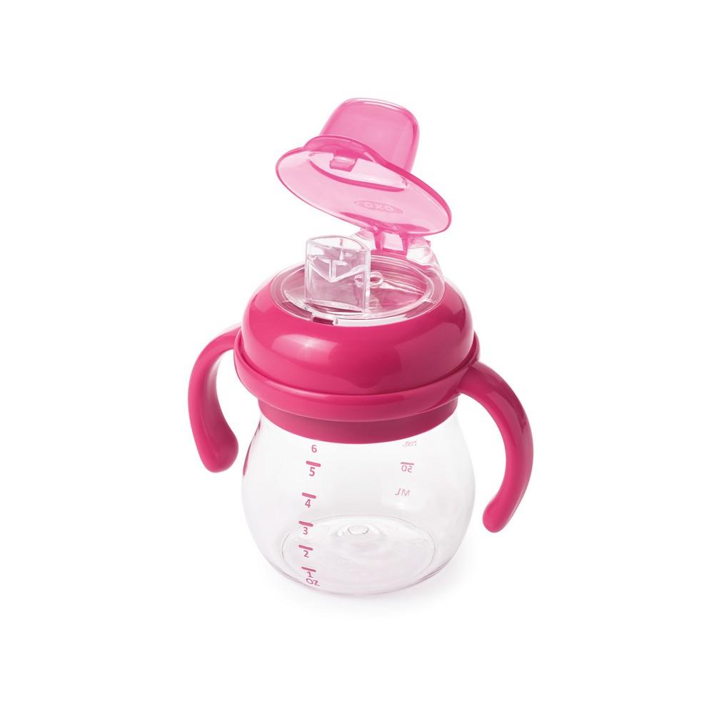 OXO TOT Grow Soft Spout Sippy Cup With Removable Handles 6Oz - Sea Apple