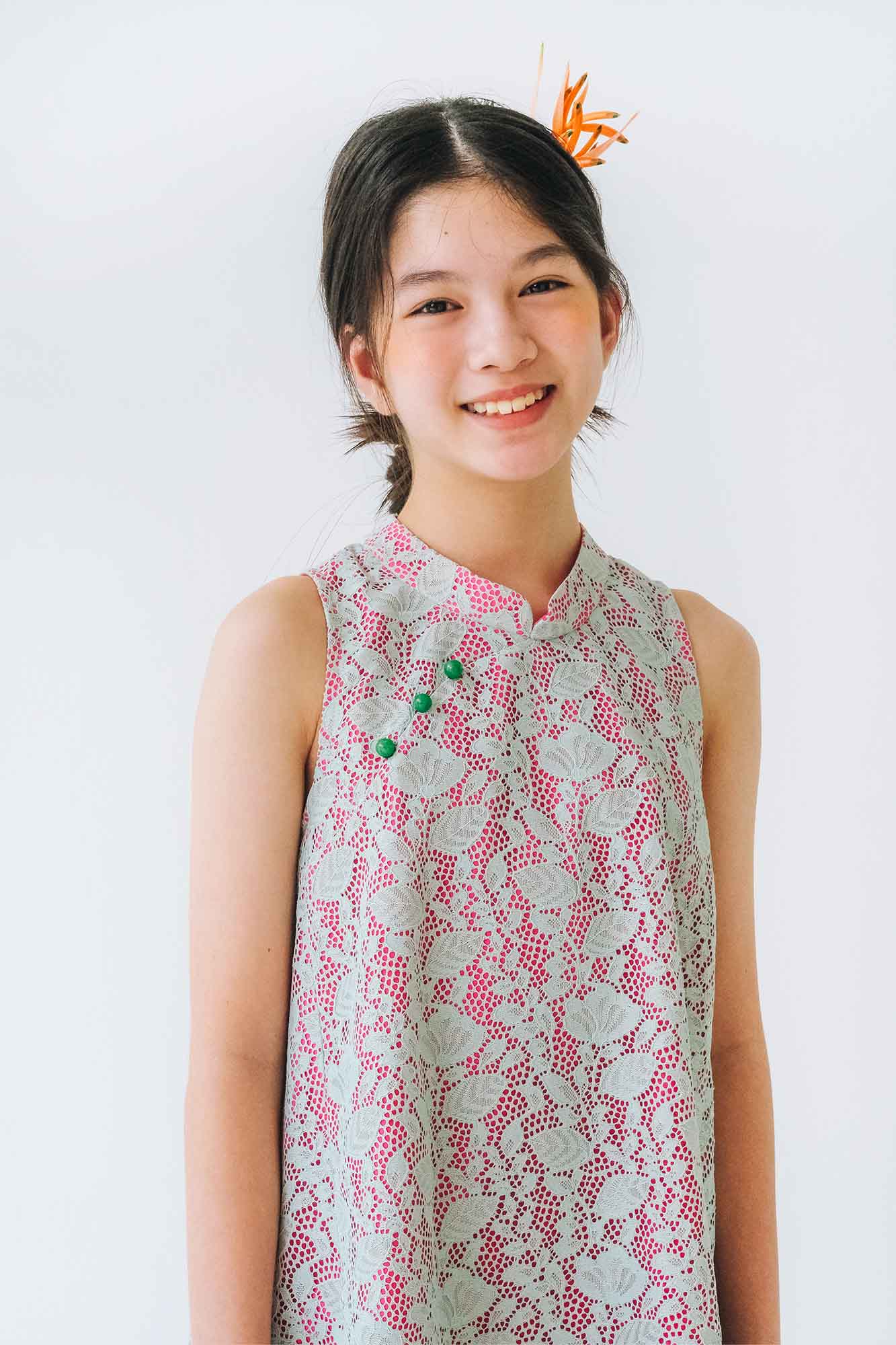 Pink Guava Lace Alex Cheongsam