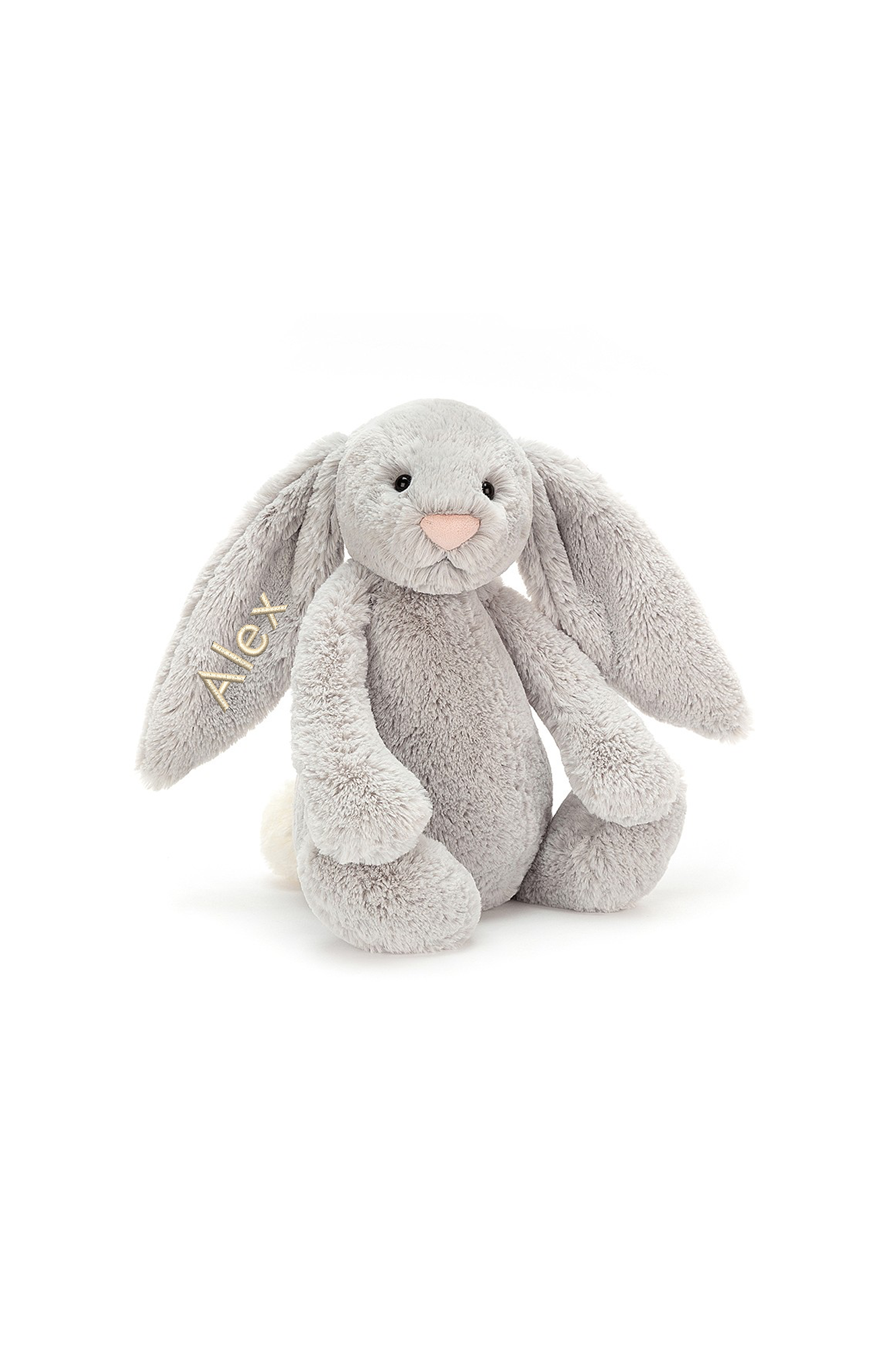 Personalisable Jellycat Bashful Bunny Silver Large