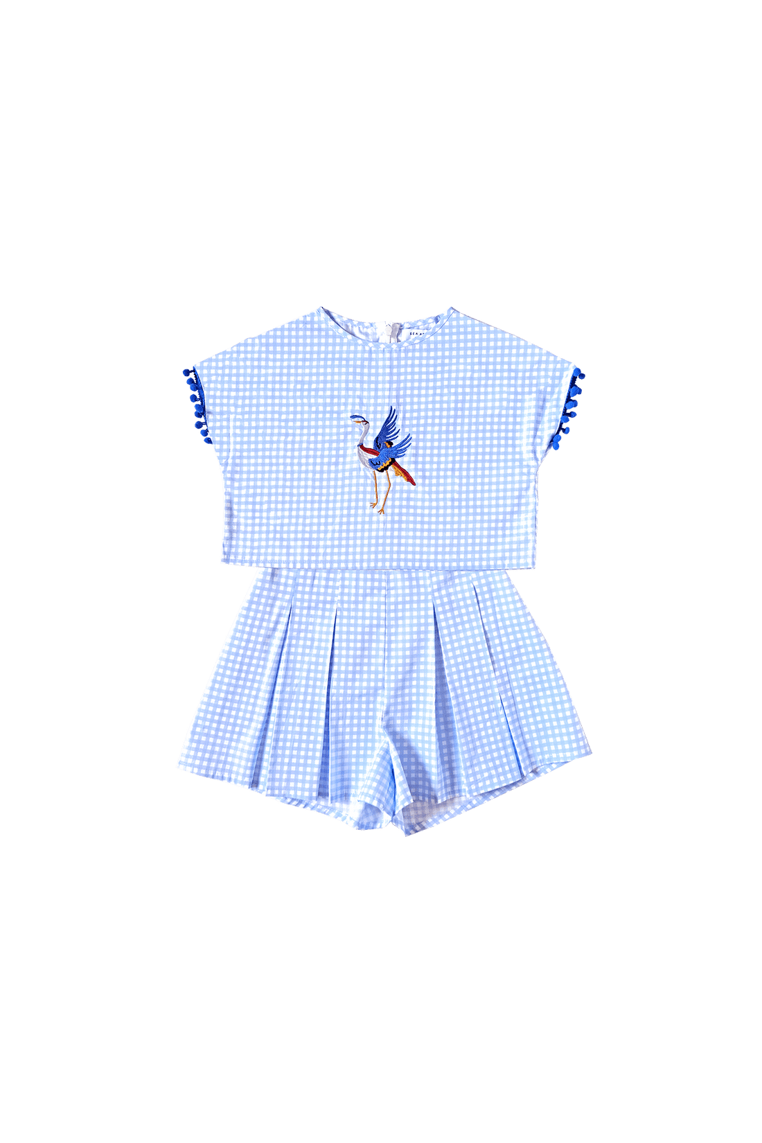 Blue Check Aubrey Two Piece - Sea Apple