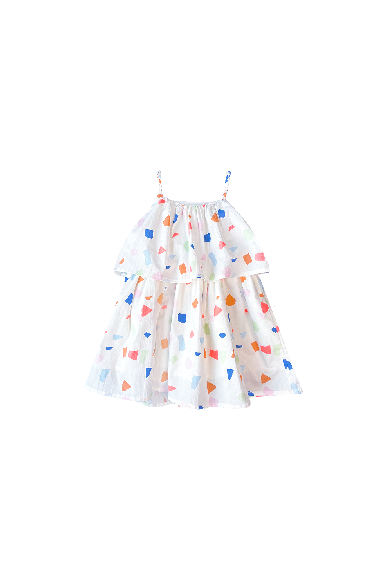 Color Speckles Swing Dress - Sea Apple