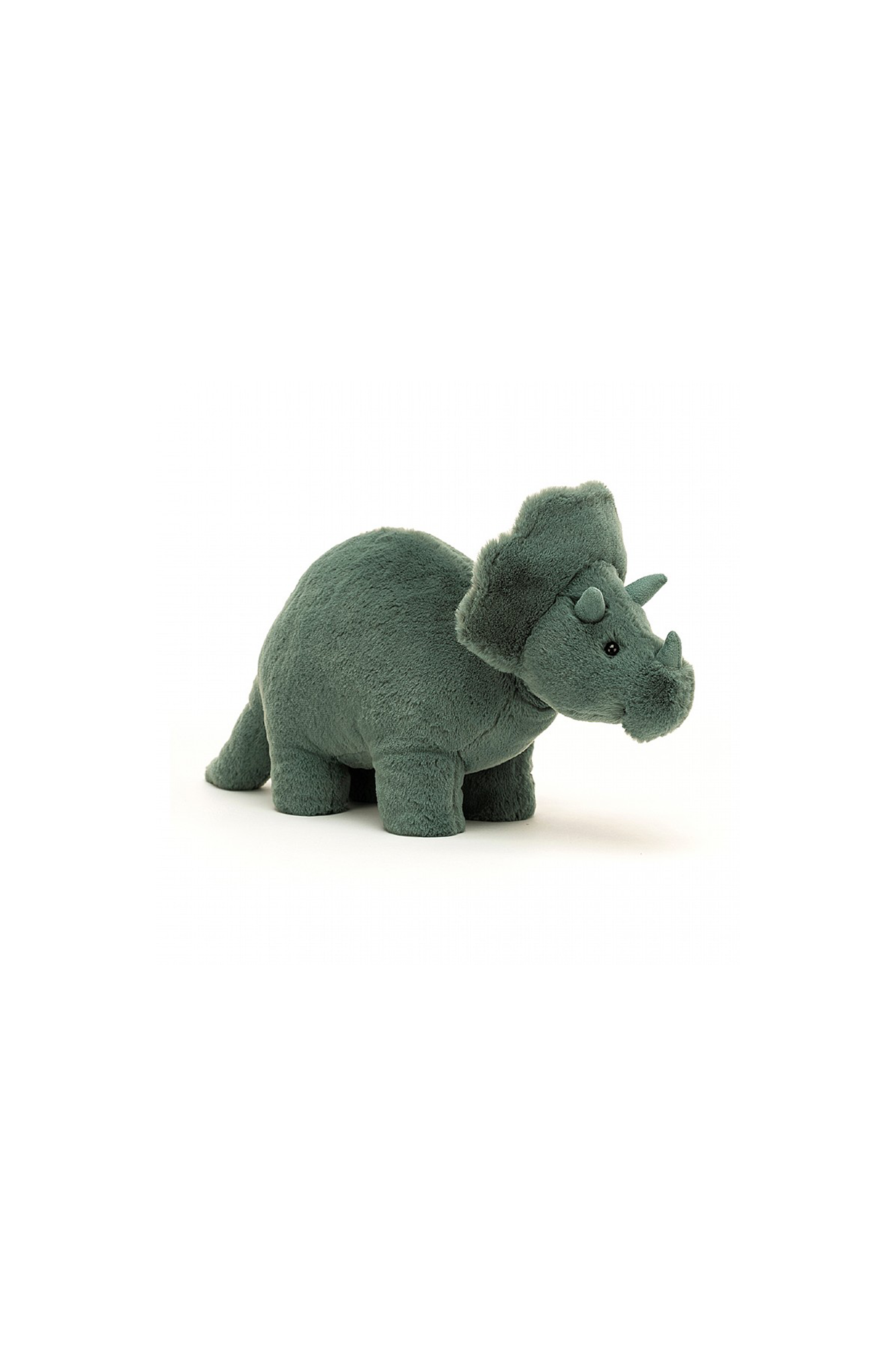 Jellycat Fossilly Triceratops Medium - Sea Apple