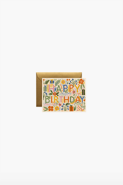 Fiesta Birthday Card - Sea Apple