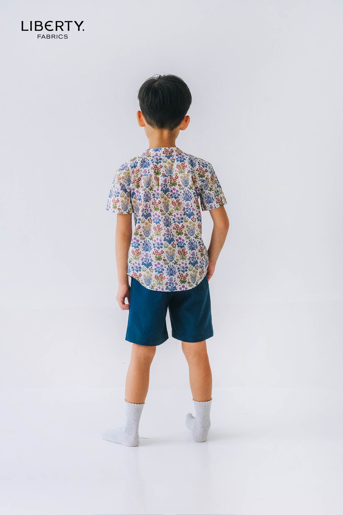 Floral Study Liberty Mandarin Shirt