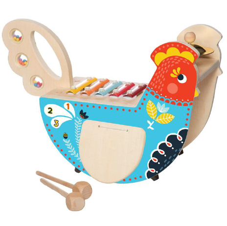 Manhattan Toy Rocking Musical Chicken - Sea Apple