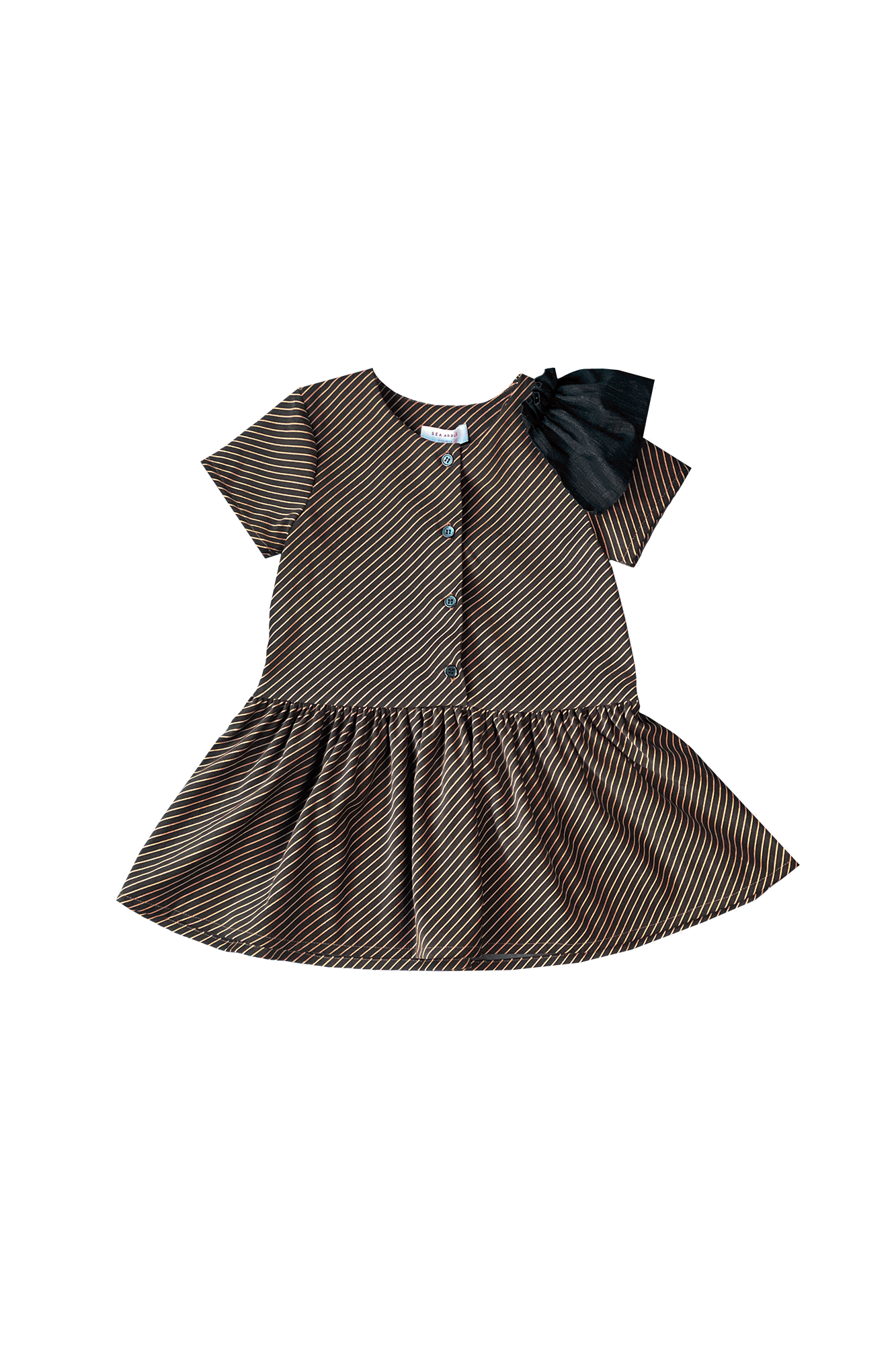 Midnight Stripe Morgan Dress - Sea Apple