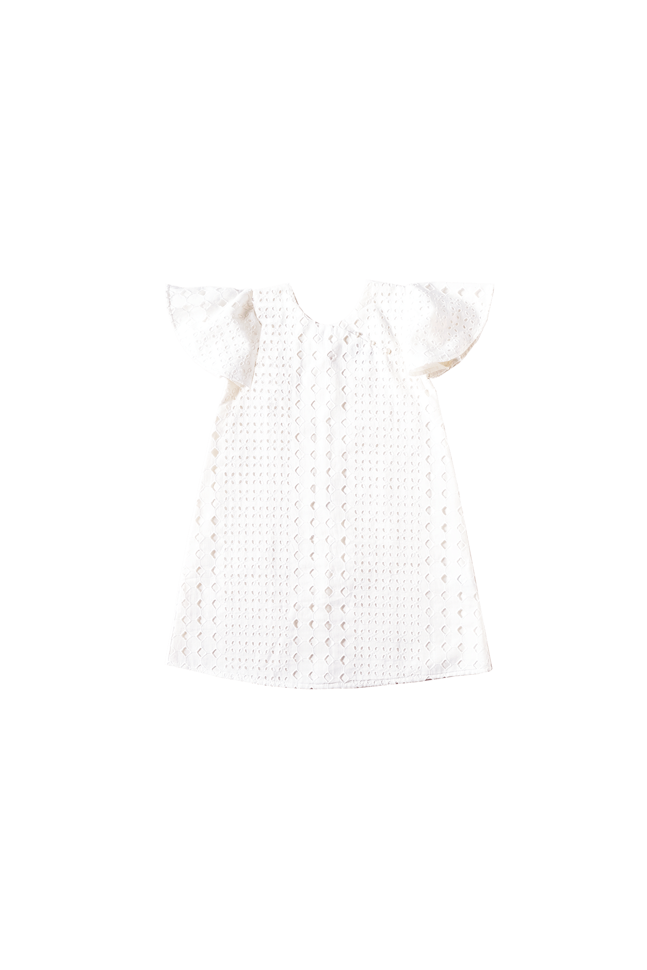 Moonlight White Flutter Cheongsam - Sea Apple