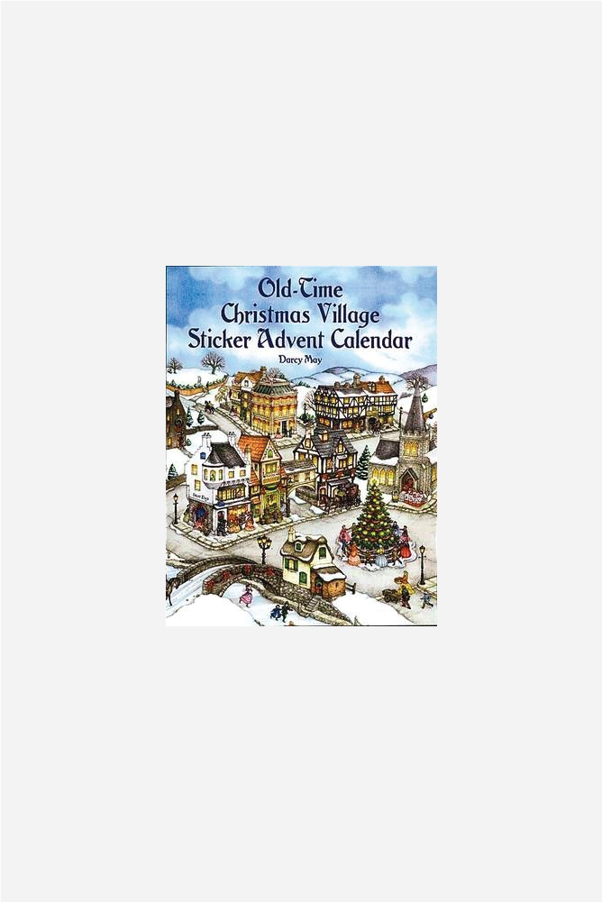 Old-Time Christmas Village Sticker Advent Calendar - Sea Apple