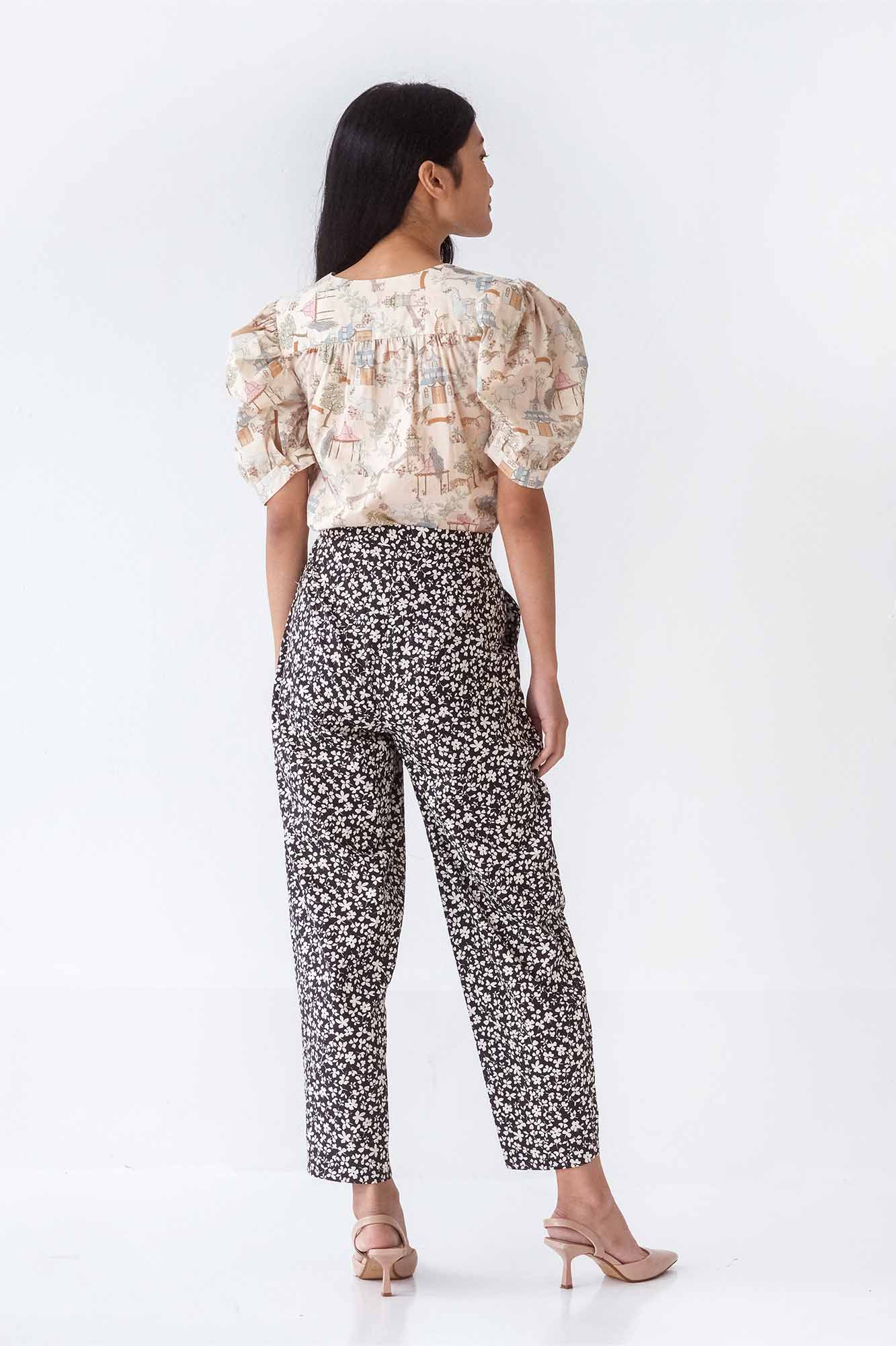 Plum Blossom Tapered Pants