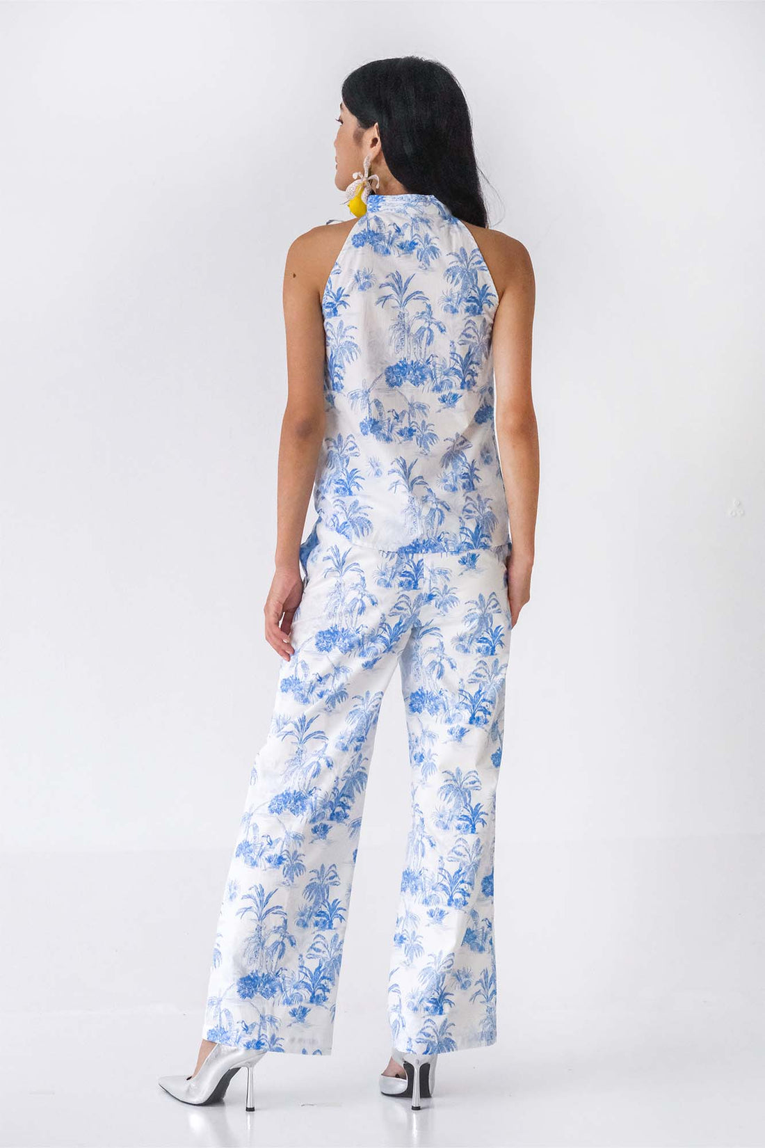 Painted Landscape Flared Pants