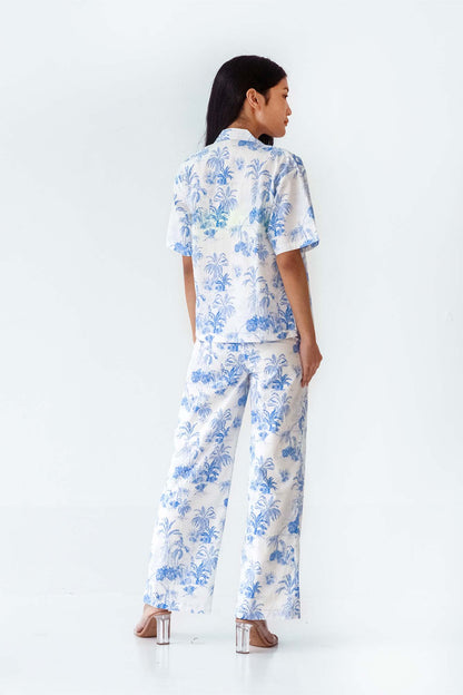 Painted Landscape Relaxed Top &amp; Flared Pants