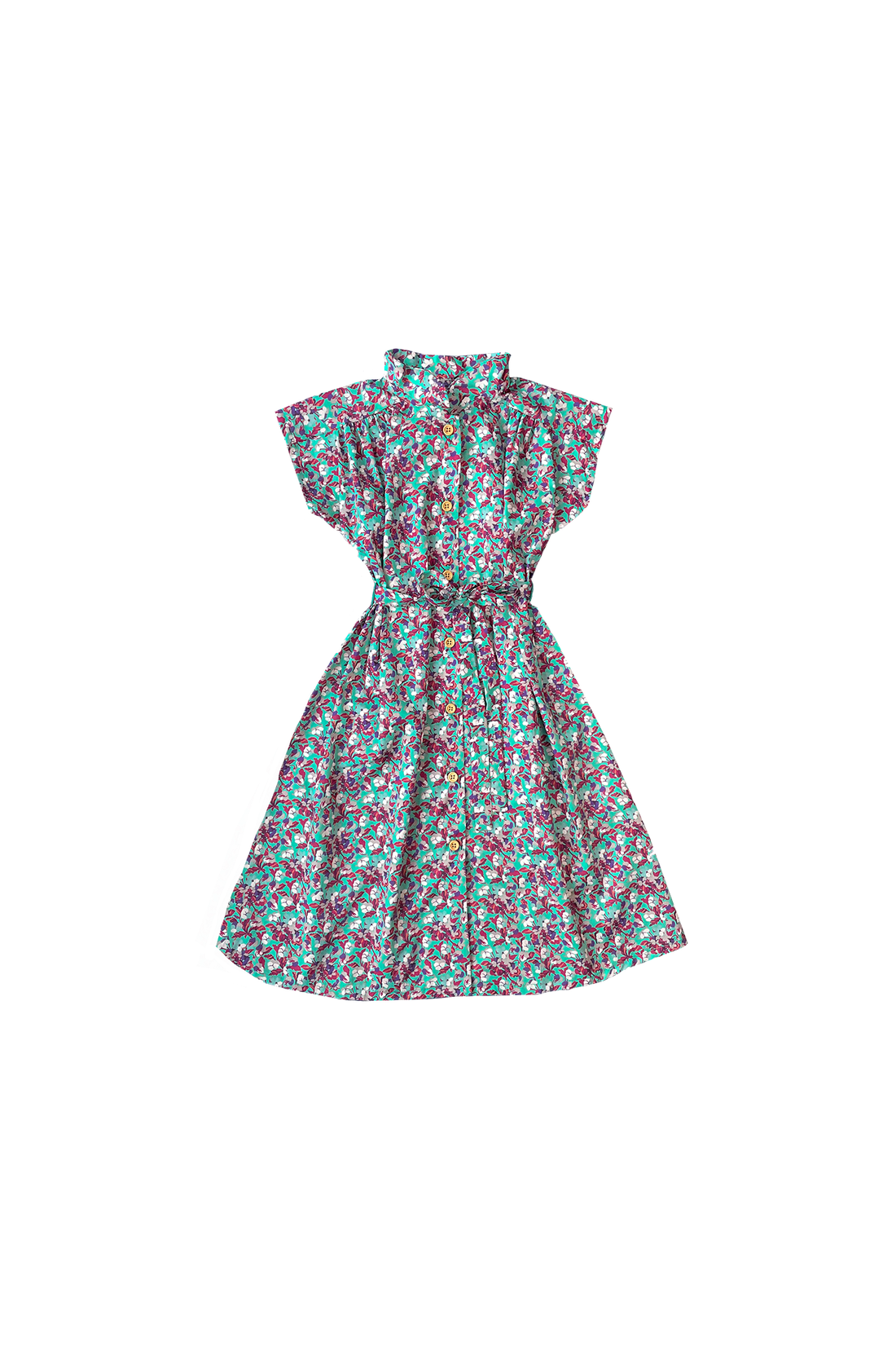 Posy Greenery Liberty Peter Pan Dress