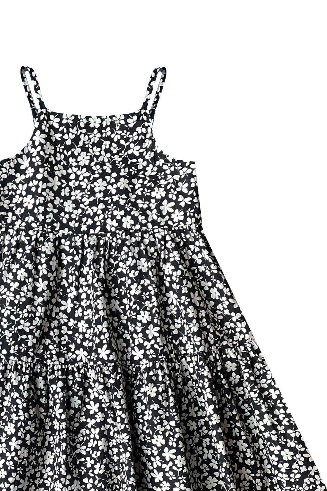 Plum Blossom Midi Tiered Dress