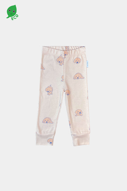 Puppy Cream Pyjamas Top &amp; Pants Set