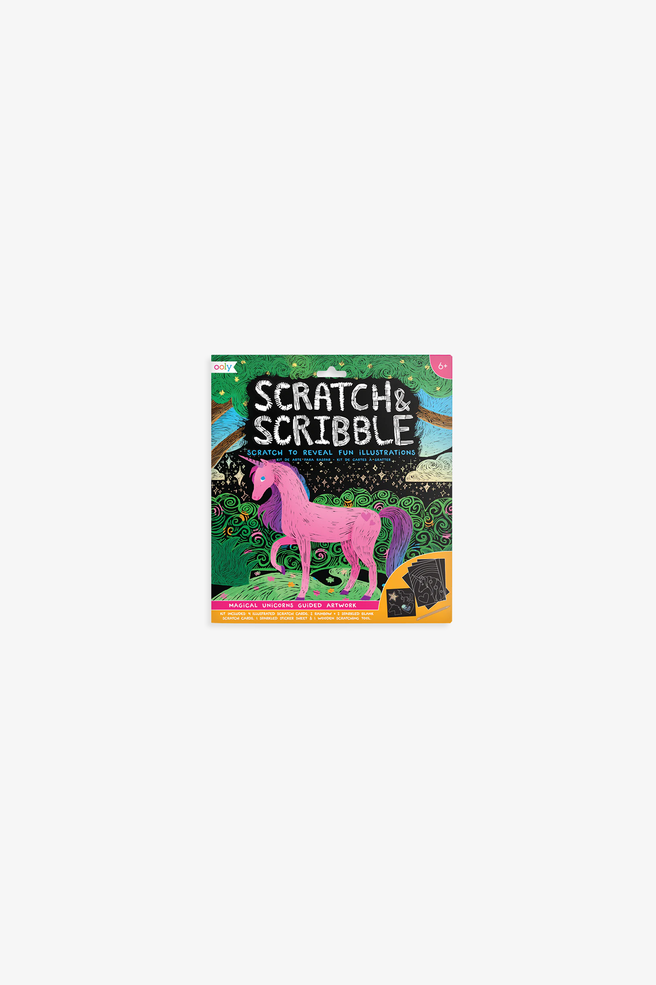 Scratch &amp; Scribble Art Kit (Magical Unicorns)