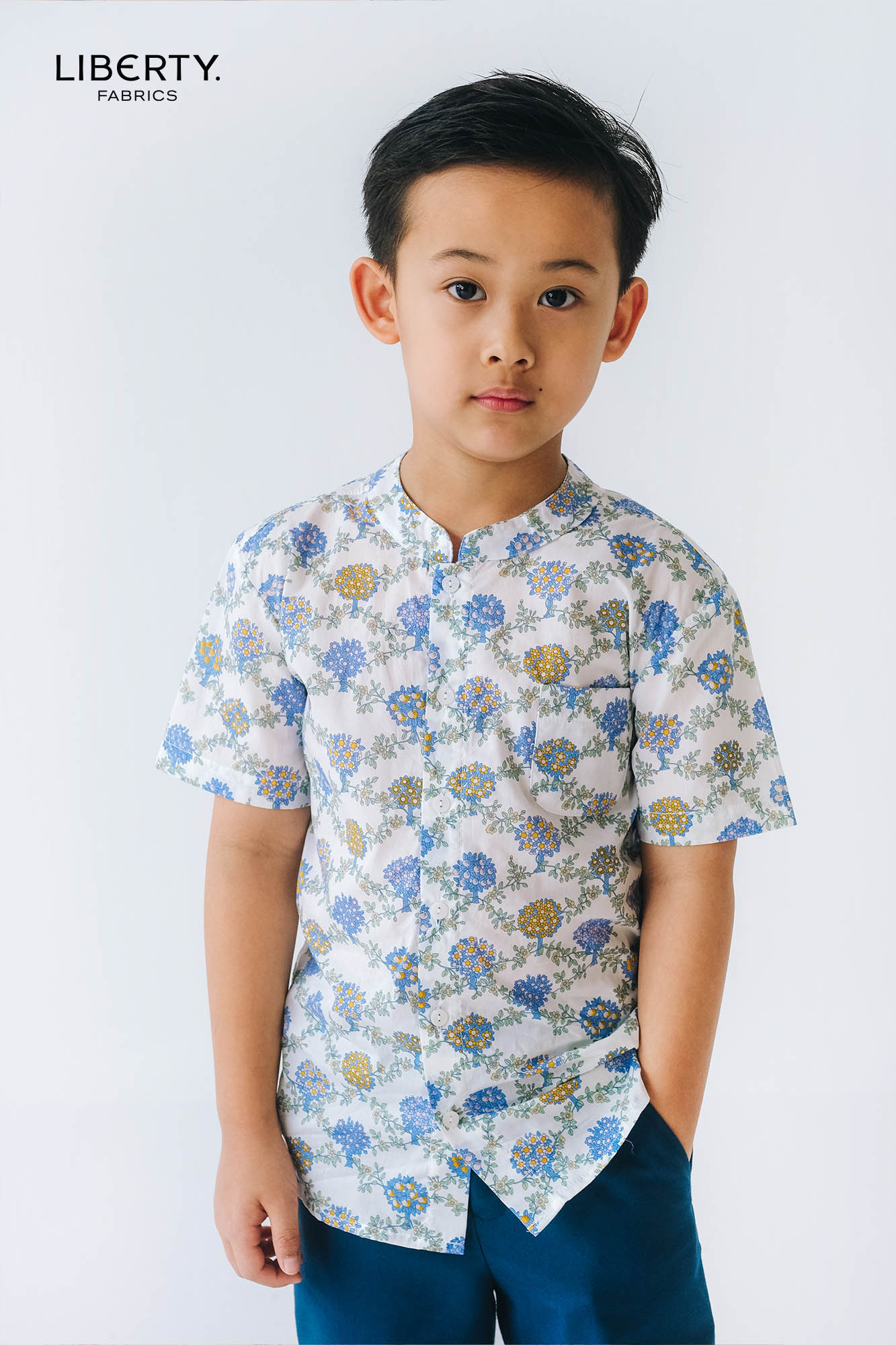 Spring Orchard Liberty Mandarin Shirt