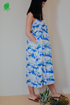 Tiger In The Forest Blue Ladies Midi Dress - Sea Apple