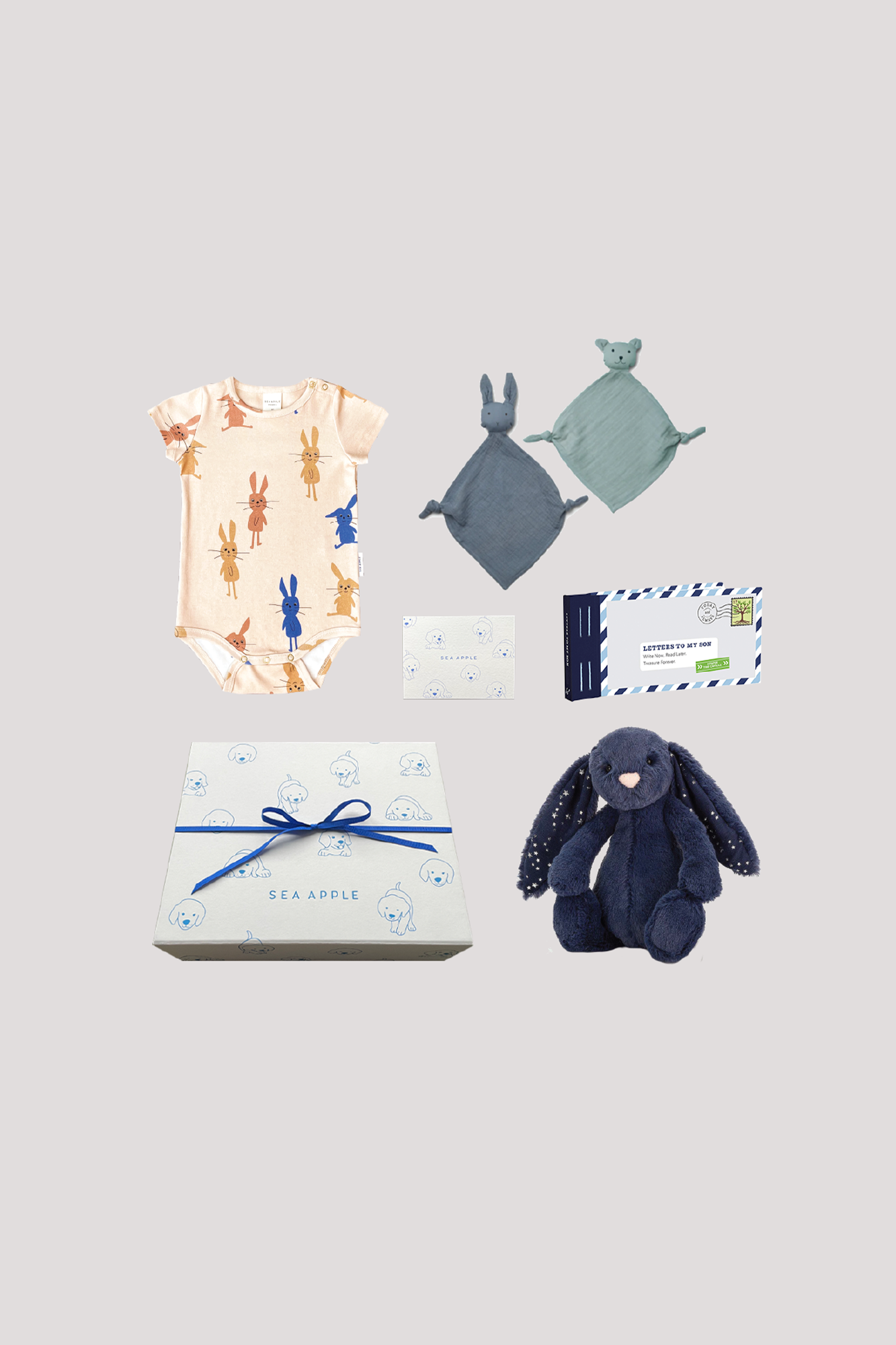 Personalisable Baby Boy Midnight Gift Set