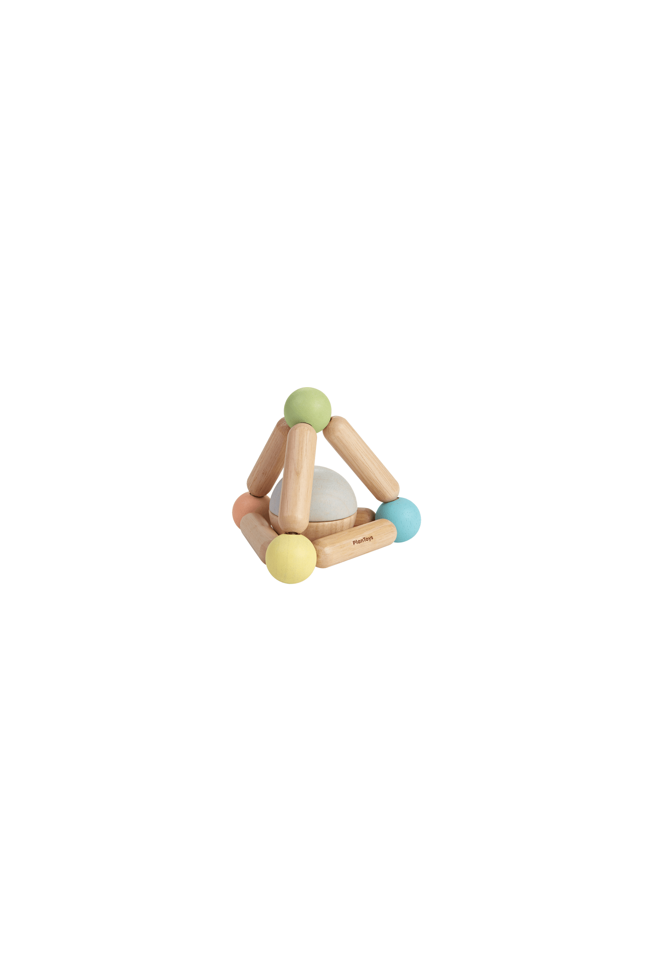 PLANTOYS Rattles TRIANGLE CLUTCHING TOY PASTEL