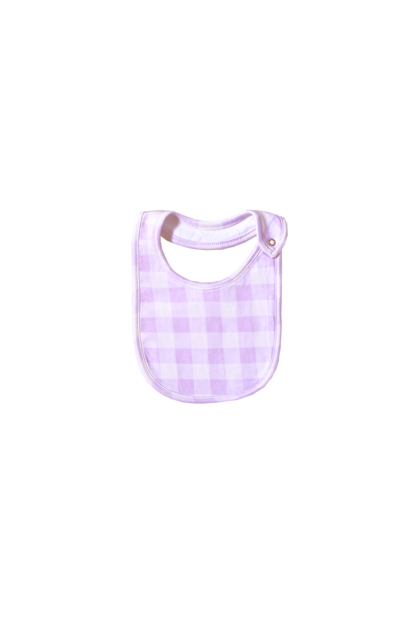 Sea Apple Bibs LAVENDER PLAID BIB Free Size