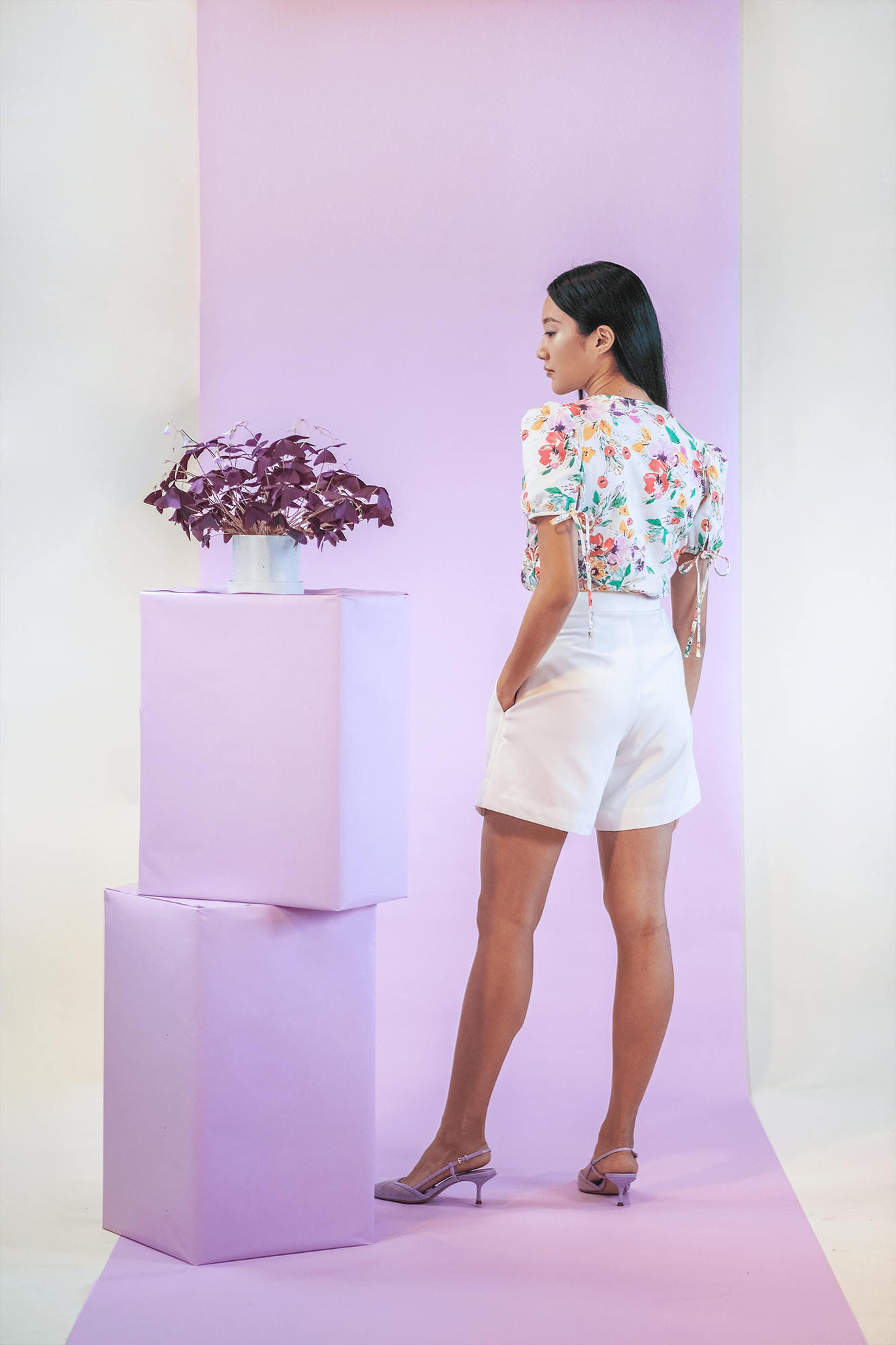 Sea Apple MEADOW PLEATED TOP &amp; SHORTS SET