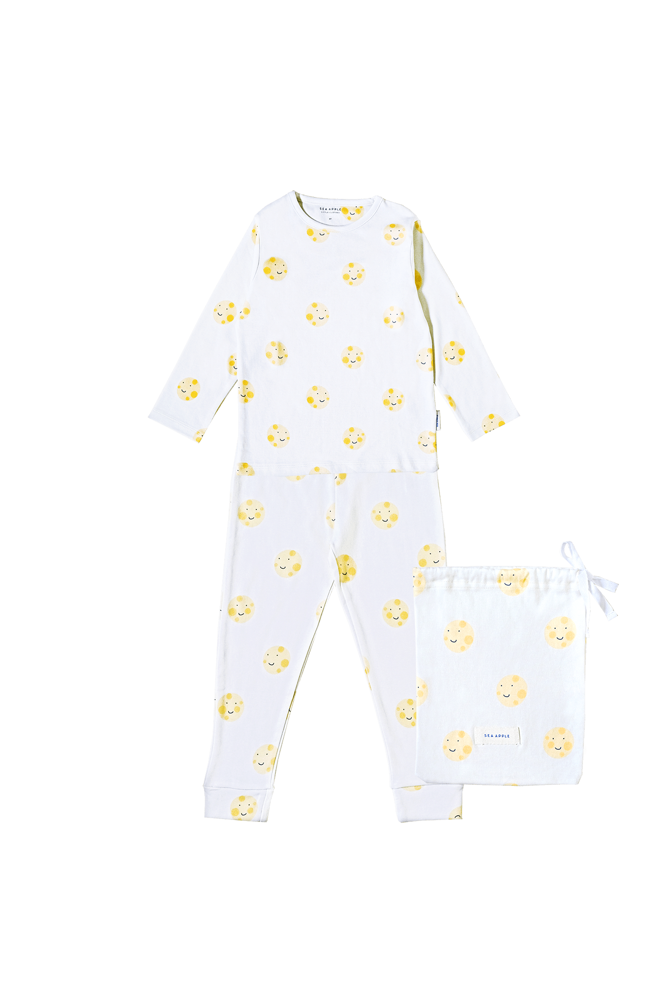 Sea Apple Set Happy Moon Cream Pyjamas Top &amp; Pants Set
