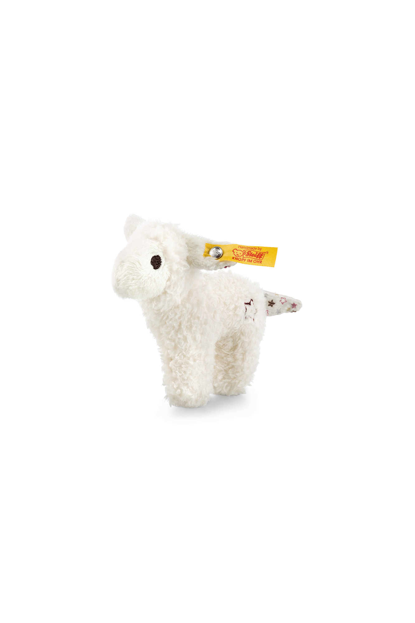 Steiff Rattles Mini Lamb with Rustling Foil White