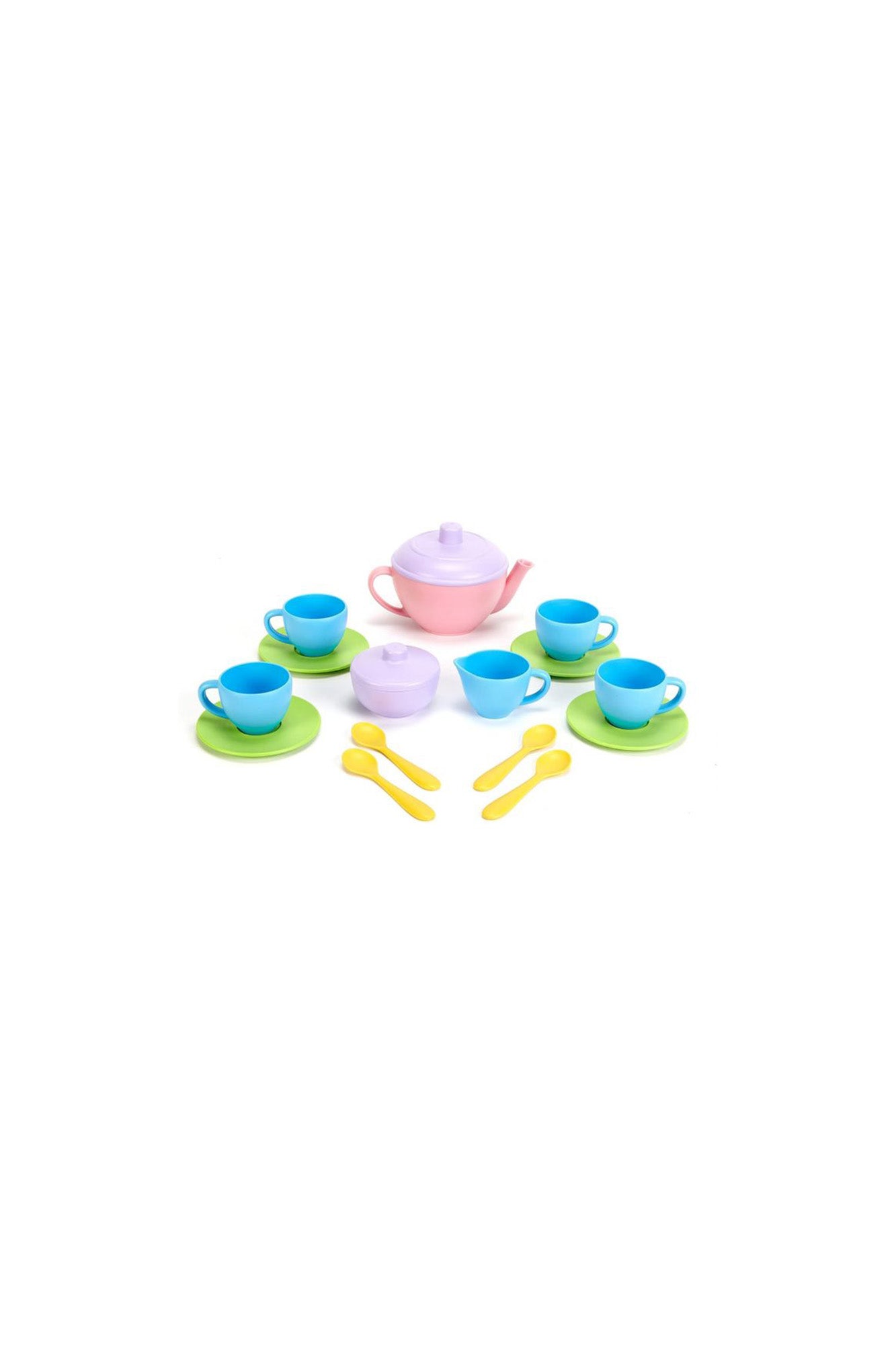 GREEN TOYS TEA SET PINK