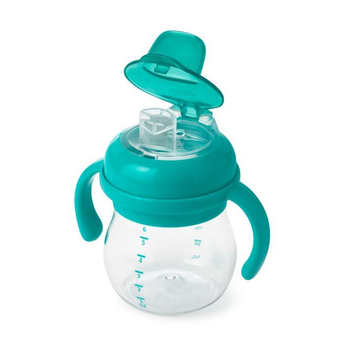 OXO TOT Grow Soft Spout Sippy Cup With Removable Handles 6Oz - Sea Apple