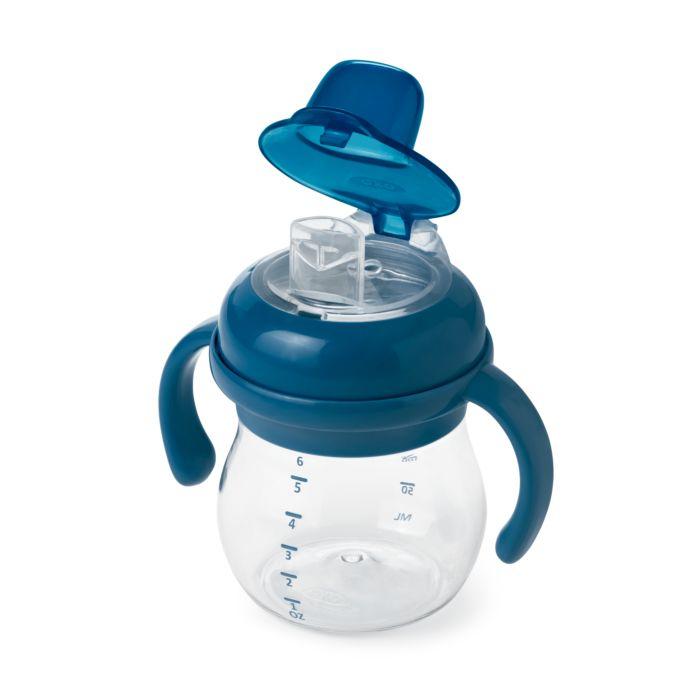 OXO TOT Grow Soft Spout Sippy Cup With Removable Handles 6Oz - Sea Apple